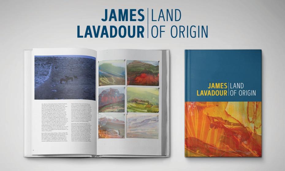 Book cover for Land of Origin by James Lavadour